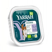 Bio Bröckchen Huhn und Truthahn 100g Katze Nassfutter Yarrah